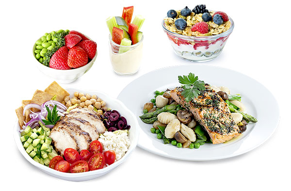 Healthy Lifestyle Fitness Options includes Breakfast, Lunch, Dinner and 2 snacks